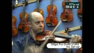 Whitehorse Music review to violins paesold 800 and gliga pro