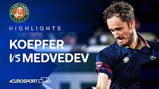 Dominik Koepfer vs Daniil Medvedev | Round 1 | French Open 2024 Highlights 