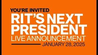 Join us as we introduce RIT's new president