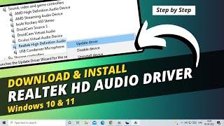 How to Download & Install Realtek HD Audio Driver on Windows 10/11