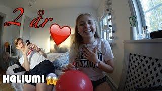 Vlogg: Firar 2 år och blåser helium!