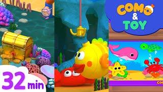 Como | Animal Puzzle 4 + More Episode 32min | Learn colors and words | Como Kids TV