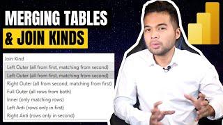 MERGING tables and how to use the different JOIN KINDS // Beginners Guide to Power BI in 2021