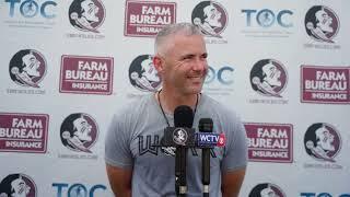 MIKE NORVELL  | FSU Football | First Day of Pads Fall Camp