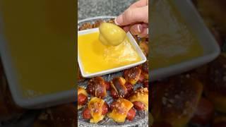 Pretzel Dog Bites + Beer Cheese Dip 