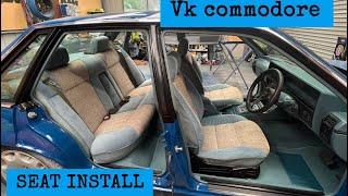 VK COMMODORE BROCK TRIBUTE: Re installing the seats FINALLY!