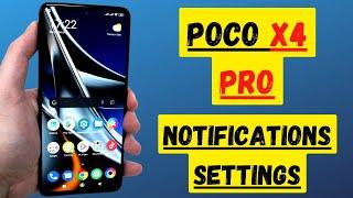 Poco X4 pro Notifications Settings || On/Off Notification