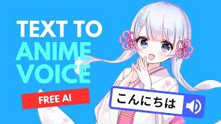 How to use an Anime Girl Voice in Text To Speech with this FREE AI