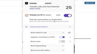 Brave Web Browser - Disable Brave Shields ad Blocker Permanently