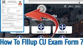 Cu Exam Form Fillup In Online || III Semester Calcutta University Exam Form Fillup 2022