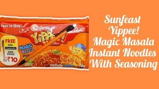 Sunfeast yippee! noodles four in one magic masala instant noodles with seasoning