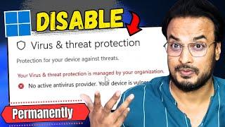 Disable Microsoft Defender Antivirus PERMANENTLY in Windows 11 (2024)