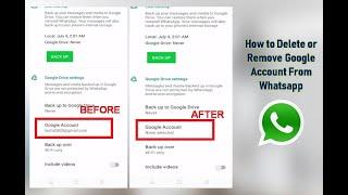 How to Delete or Remove Google Account From Whatsapp