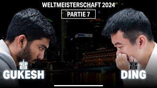 Drama in Runde 7! Gukesh vs Ding, Schachweltmeisterschaft 2024