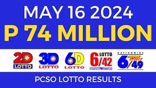 Lotto Result Today 9pm May 16 2024 | Complete Details