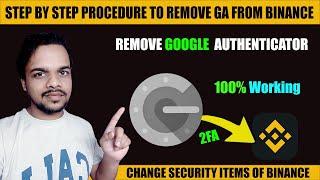 How to Reset Or Remove Google Authenticator From Binance Exchange ? 100% Working || Reset 2FA Hindi