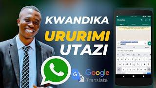 NIGUTE NAVUGANA N'UMUNTU TUDAHUJE URURIMI KURI WHATSAPP