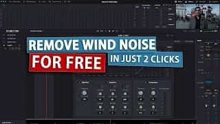 How to Remove Wind Noise, For Free, In Just 2 Clicks, In Davinci Resolve