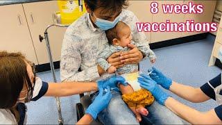 Baby's vaccination shots | Baby immunization | 8 weeks Baby vaccination