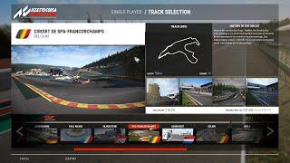 Assetto Corsa Competizione track list March 2022 ACC all tracks