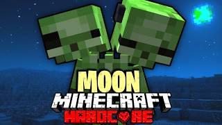 I Spent 100 Days on the Moon in Hardcore Minecraft