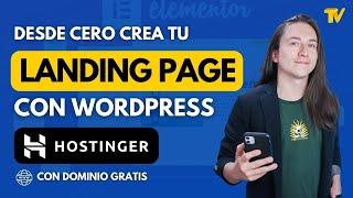 Como hacer una landing page con Wordpress Hostinger