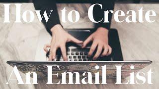 For Artists: How To Create An Email Marketing List