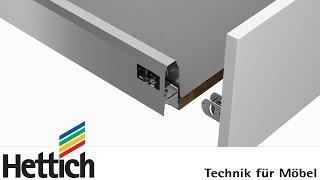 ArciTech drawer system: assembly, installation and adjustment of drawers