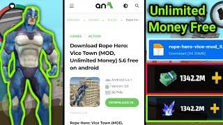 Rope Hero Vice Town Unlimited Money & Diamond Free || Rope Hero Mod Apk Download || Latest Version