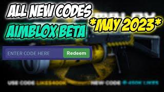 ALL NEW WORKING CODES FOR AIMBLOX BETA IN 2023! ROBLOX AIMBLOX BETA CODES