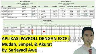 APLIKASI PAYROLL DENGAN MENGGUNAKAN EXCEL - BISA CETAK SLIP GAJI OTOMATIS DAN REKAP ABSENSI