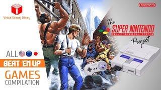 All SNES/Super Nintendo Beat 'Em Up Games Compilation - Every Game (US/EU/JP)