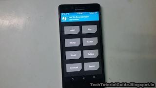 How To Install TWRP Recovery Without PC On Lenovo A6000/Plus