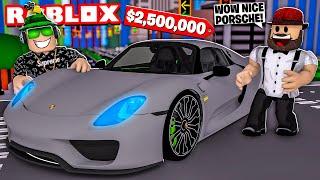 MY BRAND NEW PORSCHE 918 SPYDER in ROBLOX VEHICLE SIMULATOR | DRAG RACES | CAR STUNTS