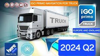 iGO Primo Navigation 2024 Q2 for Truck/Bus/Car. Drivers. Europe & England with support Android 14