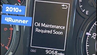 2010-2023 4Runner oil life reset  / How to reset Maintenance required soon 5th gen