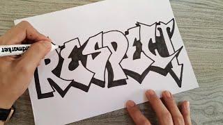 Graffiti Lettering 101 | Easy Step By Step Lettering Tutorial | Arts & Crafts | 3D Lettering