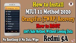 How to install OrangeFox Recovery (TWRP Recovery) & ROOT on Redmi 5A - Finally Work on MIUI 11 |