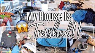MESSY HOUSE TRANSFORMATION :: COMPLETE DISASTER CLEAN WITH ME 2019 :: DAYS OF CLEANING MOTIVATION