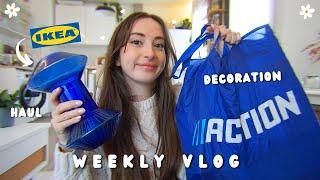 WEEKLY VLOG: APARTMENT RESET + HAUL ACTION AND IKEA