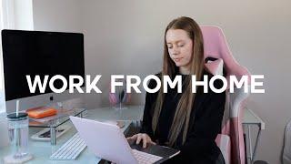 WORKING FROM HOME tips & tricks | how to stay productive, get zoom ready, routine building