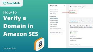 How to verify a domain identity in Amazon SES?