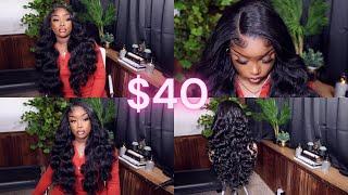 INSTALL A $40 WIG FROM AMAZON PRIME WITH ME! | OUTRE CHANDELL LACE FRONT WIG | SHE'S FIRE BABYY 