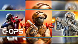 Standoff 2 vs Critical ops vs Bullet force comparison | FPS Games |