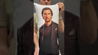 Charming gentleman Matthew McConaughey on a mini dakimakura. For nice hugs. #bodypillow