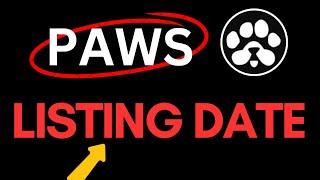 PAWS Airdrop: Listing & TGE Date CONFIRMED | Do This and Get Prepared