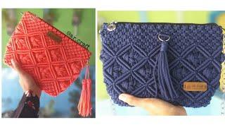 Tutorial Tas Tali Kur Untuk Pemula / Macrame Bag Tutorial / Makrame / Makrome