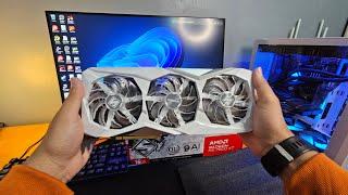 unboxing Rx 7600 xt steel legend 16gb e Teste No GTA V