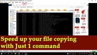 Commands to use Speed up File transfers on Windows PC II Awesome Command Trick Files copy to Quickly