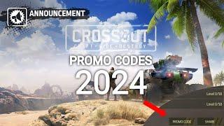 Crossout Promo Codes Update 2024!!  #promocodes #crossout #gameplay #FreePerks #2024